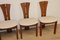 Vintage Chairs in Elm and Fabric, 1970s, Set of 4, Image 23