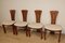 Vintage Chairs in Elm and Fabric, 1970s, Set of 4, Image 8