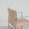 Mid-Century Jh811 Esszimmerstühle aus Stahl & Leder von Hans J Wegner, 1950er, 6 . Set 4