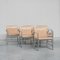 Mid-Century Jh811 Steel and Leather Dining Chairs from Hans J Wegner, 1950s, Set of 6, Image 2