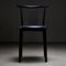 Black Leather and Steel Dining Chairs, 1980s, Set of 4, Image 9