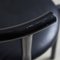 Black Leather and Steel Dining Chairs, 1980s, Set of 4, Image 21