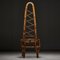 Bambus Stuhl mit hoher Rückenlehne, 1960er 6
