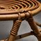 Bambus Stuhl mit hoher Rückenlehne, 1960er 5