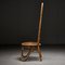 Bambus Stuhl mit hoher Rückenlehne, 1960er 2