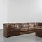 Swiss DS11 Patchwork Leather Sofa from De Sede, 1970s, Set of 7 8