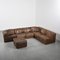 Swiss DS11 Patchwork Leather Sofa from De Sede, 1970s, Set of 7 15