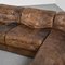 Swiss DS11 Patchwork Leather Sofa from De Sede, 1970s, Set of 7 1