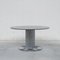 Mid-Century Italian Space Age Chrome Dining Table with Smoke Glass Top by Gastone Rinaldi, 1970s 1
