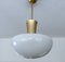 Art Deco Bauhaus Pendant Light in Glass, 1950s 3