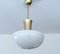 Art Deco Bauhaus Pendant Light in Glass, 1950s, Image 4