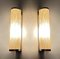 Art Deco Sconces in Glass and Chrome, Set of 2 5