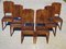 Art Deco Walnut Chairs, 1930s, Set of 6 1