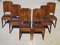 Art Deco Walnut Chairs, 1930s, Set of 6, Image 1