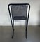 Black Metal Stackable Chairs, 1980s, Set of 2 9