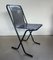 Black Metal Stackable Chairs, 1980s, Set of 2, Image 8