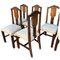 Chaises Modernes Antiques en Bois, Set de 6 7