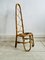 Bambus Stuhl mit hoher Rückenlehne, 1960er 5