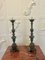 Large Antique Victorian Ornate Brass Pricket Candlesticks, 1860, Set of 2 1