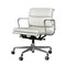 Ea217 Stuhl aus Weißem Snow Leder von Eames für Vitra, 2000 1