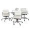 EA217 Chairs in White Snow Leather by Eames for Vitra, 2000, Set of 4, Image 1