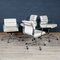 EA217 Stühle aus Weißem Snow Leder von Eames für Vitra, 2000, 4er Set 21