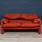 Italian Maralunga Sofa in Red Fabric by Vico Magistretti for Cassina, 1970, Image 26