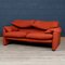 Italienisches Maralunga Sofa aus Rotem Stoff von Vico Magistretti für Cassina, 1970 27