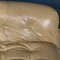 Italian Beige Soriana Leather Sofa by Tobia Scarpa for Cassina, 1980 12