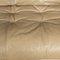Italian Beige Soriana Leather Sofa by Tobia Scarpa for Cassina, 1980, Image 15