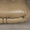 Italian Beige Soriana Leather Sofa by Tobia Scarpa for Cassina, 1980, Image 11