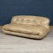 Italian Beige Soriana Leather Sofa by Tobia Scarpa for Cassina, 1980 31