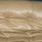 Italian Beige Soriana Leather Sofa by Tobia Scarpa for Cassina, 1980 16