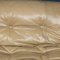 Italian Beige Soriana Leather Sofa by Tobia Scarpa for Cassina, 1980, Image 16