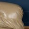 Italian Beige Soriana Leather Sofa by Tobia Scarpa for Cassina, 1980 8