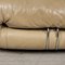 Italian Beige Soriana Leather Sofa by Tobia Scarpa for Cassina, 1980 23