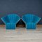 French Ice Blue Love Seats by Inga Sampe for Ligne Roset, 1980, Set of 2 28