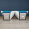 French Ice Blue Love Seats by Inga Sampe for Ligne Roset, 1980, Set of 2 24