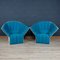 French Ice Blue Love Seats by Inga Sampe for Ligne Roset, 1980, Set of 2, Image 30