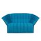 French Ice Blue Love Seat by Inga Sampe for Ligne Roset, 1980 1