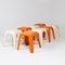 Eight Plastic Stools by G. Castiglioni, G. Gaviraghi and A. Lanza for Valenti Milan, 1980s, Set of 8, Image 4