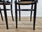Kitchen Chairs in Black Lacquered Wood with Vienna Straw Seat, 1970, Set of 2, Image 10