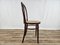 Single Kitchen Chair in Brown Lacquered Wood with Vienna Straw Seat, 1970 2