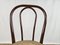 Single Kitchen Chair in Brown Lacquered Wood with Vienna Straw Seat, 1970 5