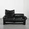 Maralunga Leather Sofa by Vico Magistretti for Cassina, 1970s 6