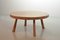 Large Brutalist Wabi Sabi Round Oak Handsculpted Coffee Table in style of Charlotte Perriand, 1960s. 2