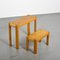 Desk and Pine Bench, 1970, Set of 2 5