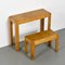 Desk and Pine Bench, 1970s, Set of 2, Image 2