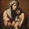 Artiste Italien, Vierge à l'Enfant, 1720, Huile sur Toile, Encadrée 2