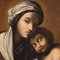 Artiste Italien, Vierge à l'Enfant, 1720, Huile sur Toile, Encadrée 12